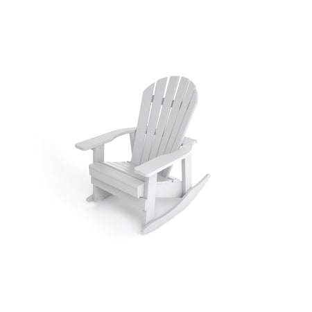 Frog Furnishings White Charleston Rocking Adirondack Chair PB ADCHAWHI